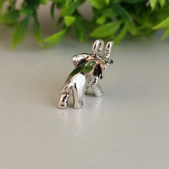 925 Sterling Silver Elephant Charm - Picture 3 of 5